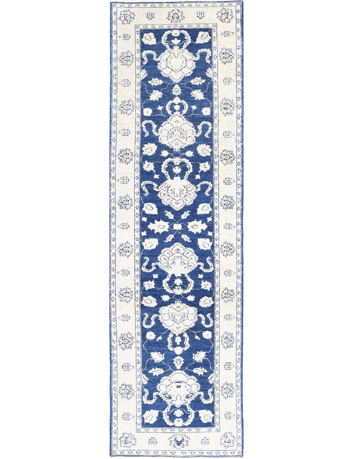 Afghan Sultanabad Runner Rug 2' 8" x 9' 9" Hand-Knotted | No. AT36235
