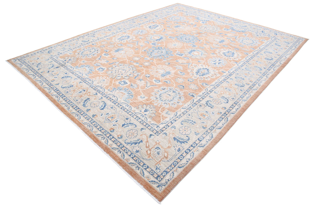 Afghan Sultanabad Rug 8' 11" x 11' 8" Hand-Knotted | No. AT74358