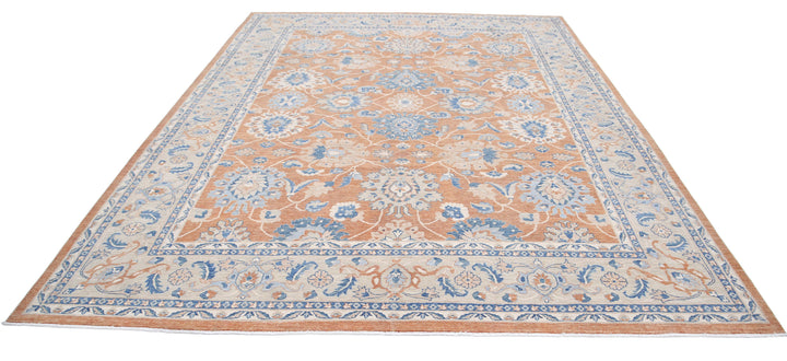 Afghan Sultanabad Rug 8' 11" x 11' 8" Hand-Knotted | No. AT74358