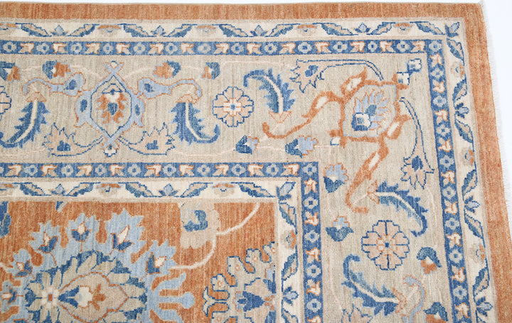 Afghan Sultanabad Rug 8' 11" x 11' 8" Hand-Knotted | No. AT74358