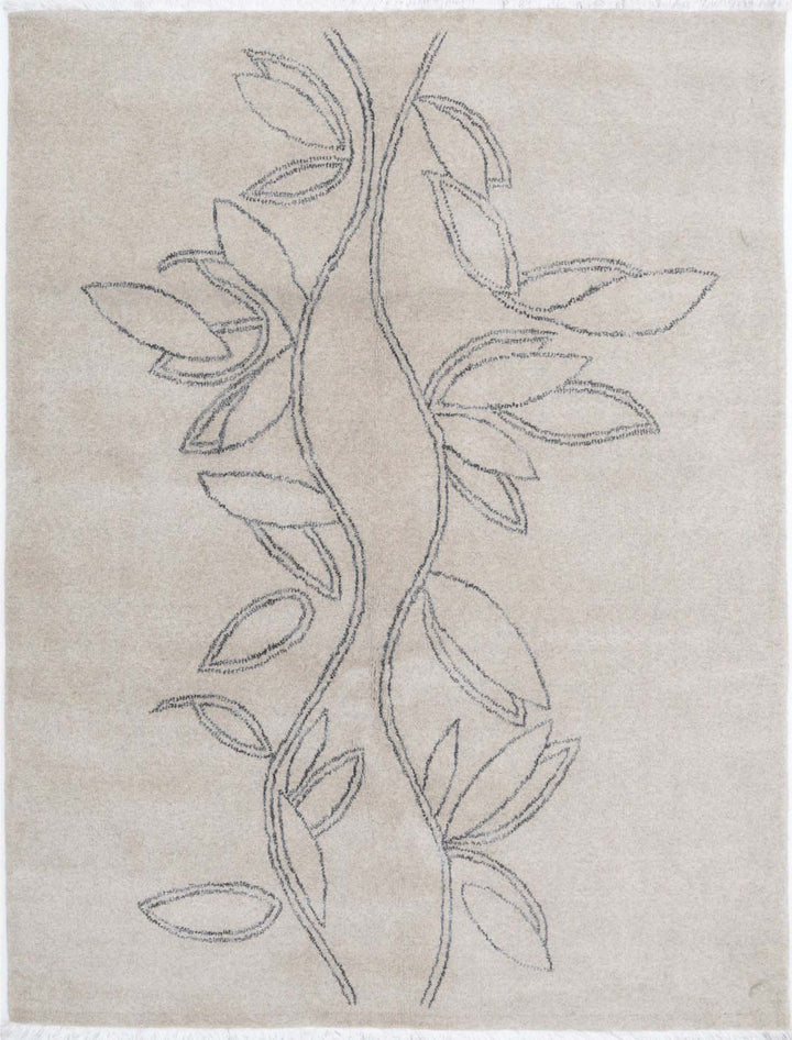 Afghan Oriental Rug 4' 7" x 6' 1" Hand-Knotted | No. AT48734