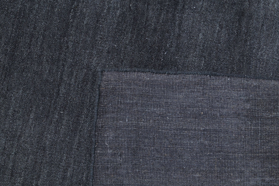 Charcoal Afghan Oriental Rug 6' 6" x 6' 6" Hand-Knotted | No. AT12557