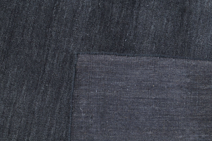 Charcoal Afghan Oriental Rug 6' 6" x 6' 6" Hand-Knotted | No. AT12557