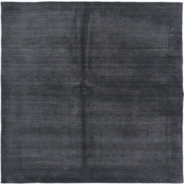 Hand Made Modern Solid Wool Rug 6' 6" x 6' 6" - No. AT12557