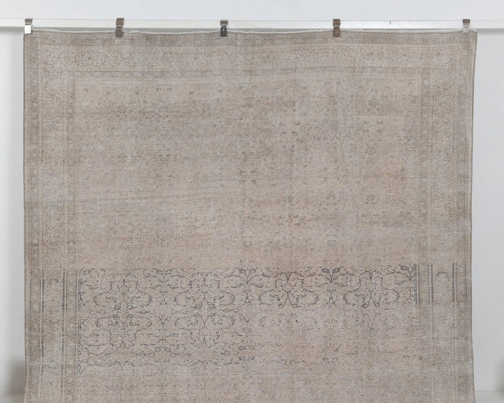 Beige Turkish Oushak Rug 8' x 11' Hand-Knotted | No. VR10020