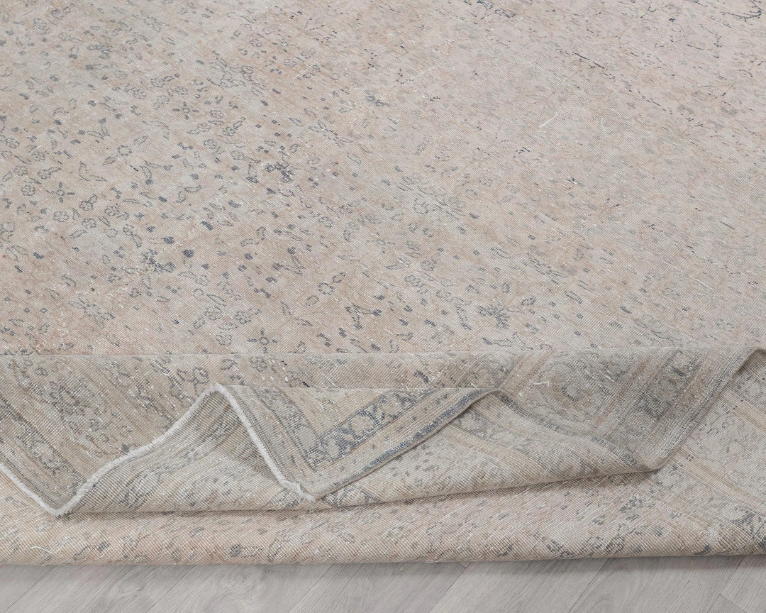 Beige Turkish Oushak Rug 8' x 11' Hand-Knotted | No. VR10020