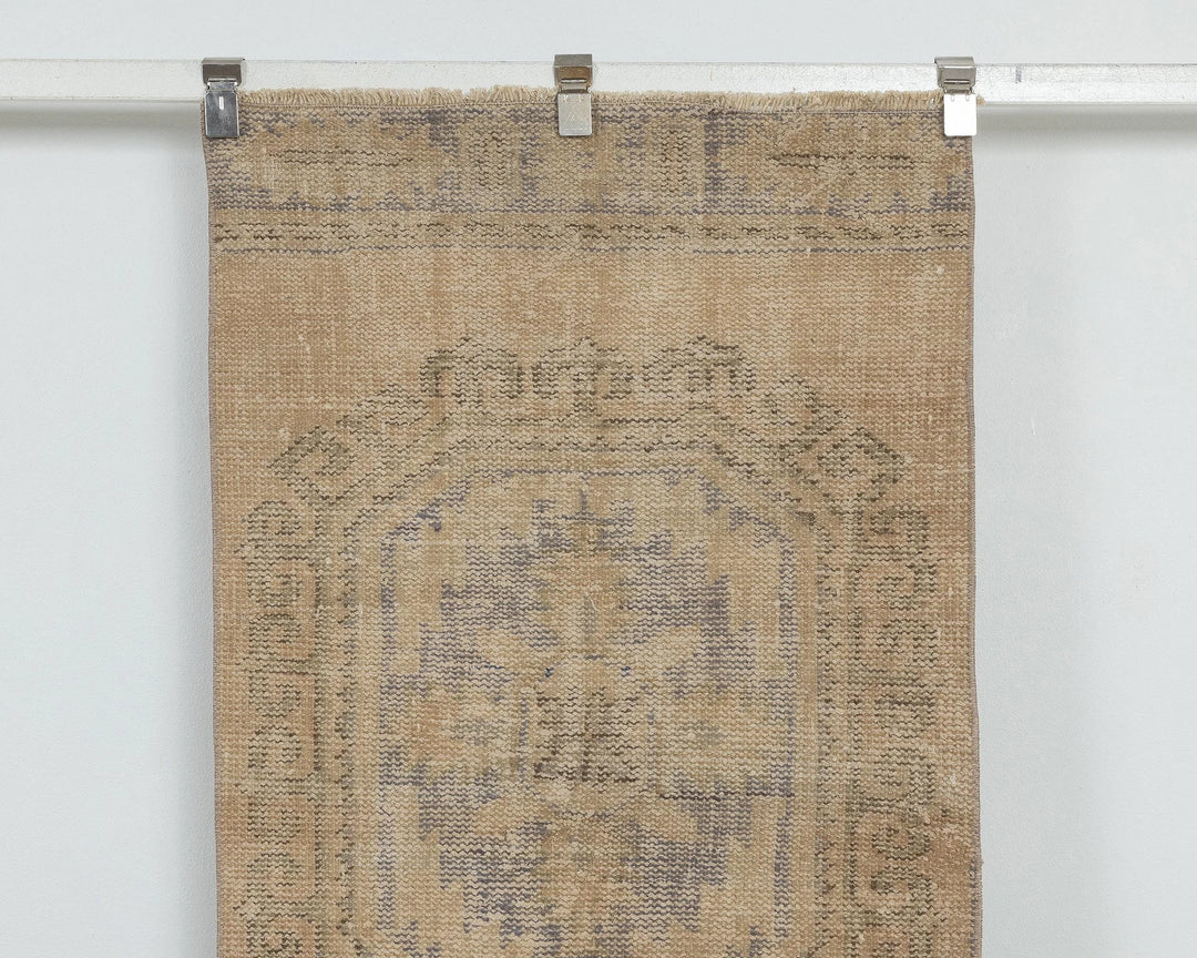 Multicolor Turkish Oushak Rug 2'6" x 10'2" Hand-Knotted view