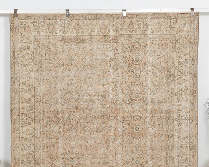 Multicolor Turkish Oushak Rug 7' 1" x 10' 2" Hand-Knotted | No. VR10203