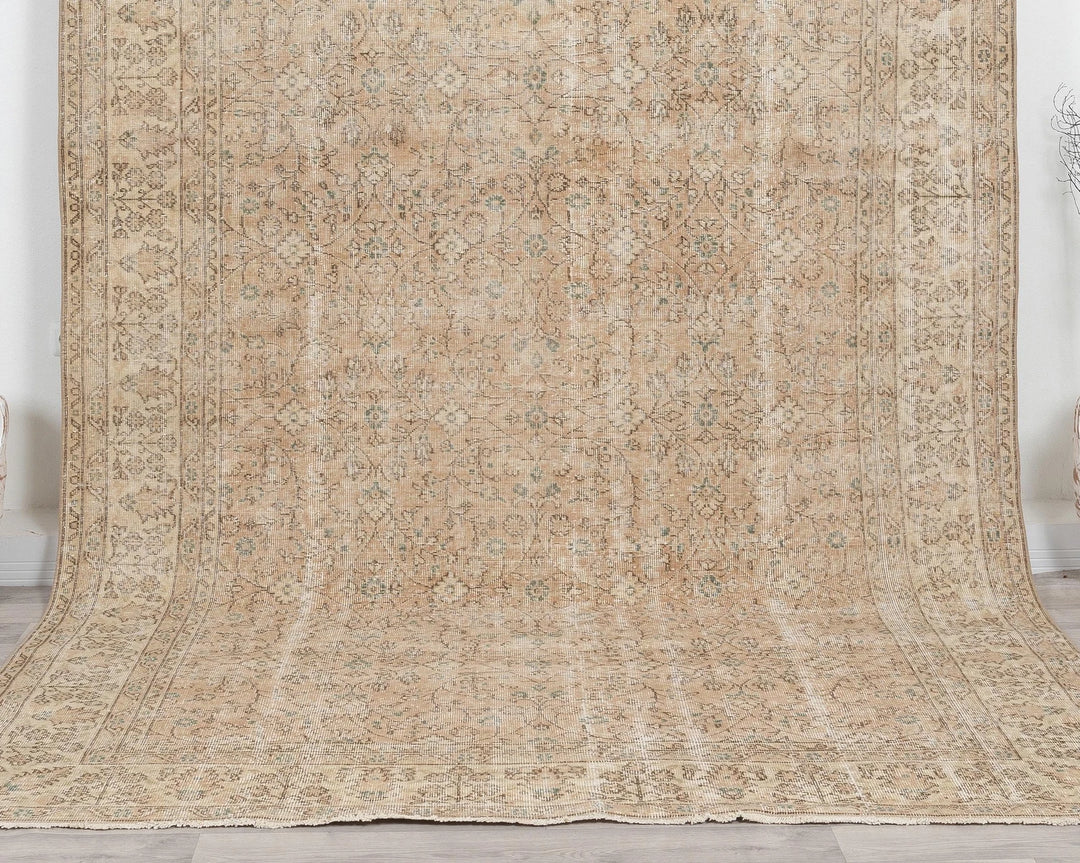 Multicolor Turkish Oushak Rug 7' 1" x 10' 2" Hand-Knotted | No. VR10203