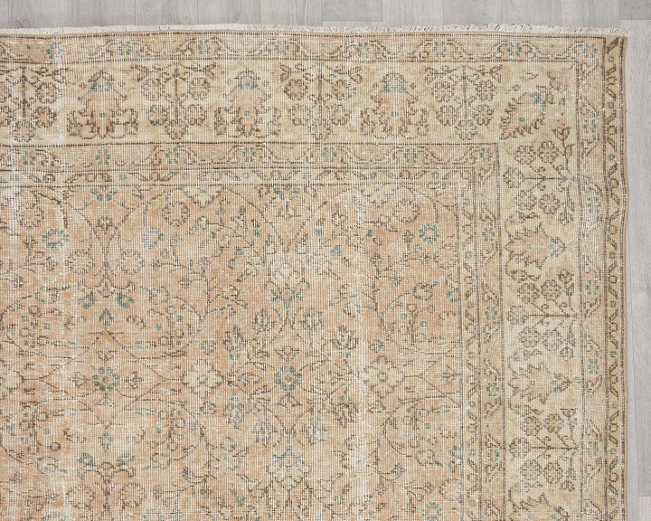 Multicolor Turkish Oushak Rug 7' 1" x 10' 2" Hand-Knotted | No. VR10203