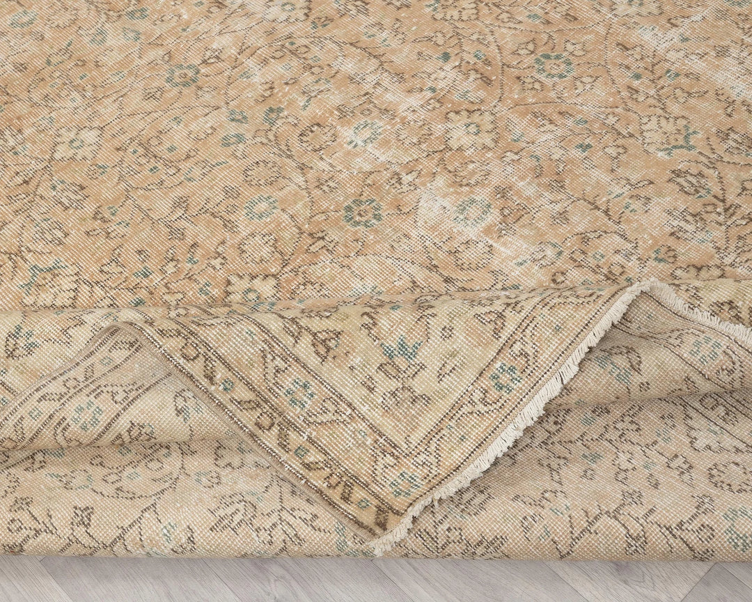 Multicolor Turkish Oushak Rug 7' 1" x 10' 2" Hand-Knotted | No. VR10203
