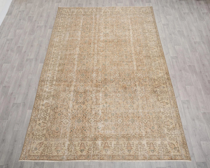 Multicolor Turkish Oushak Rug 7' 1" x 10' 2" Hand-Knotted | No. VR10203