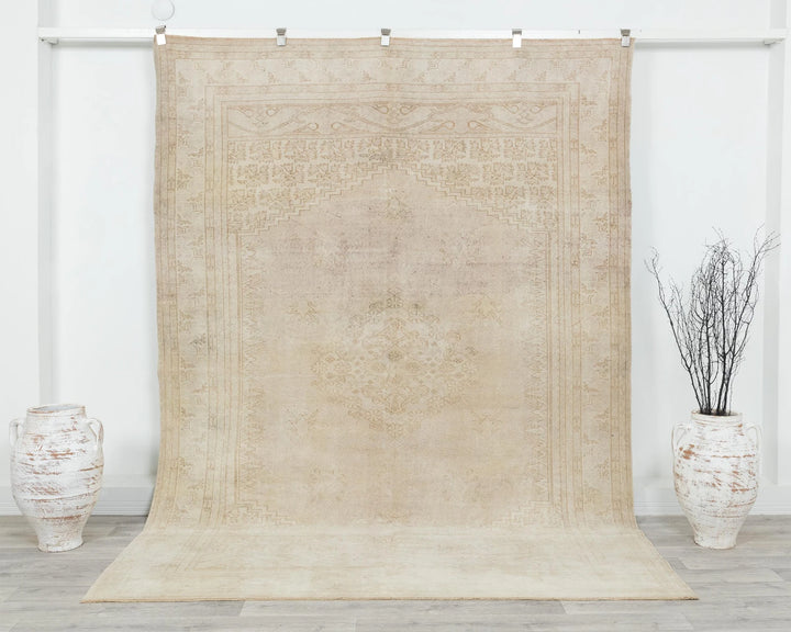 Multicolor Turkish Oushak Rug 5'11" x 9'9" Hand-Knotted | No. VR10234