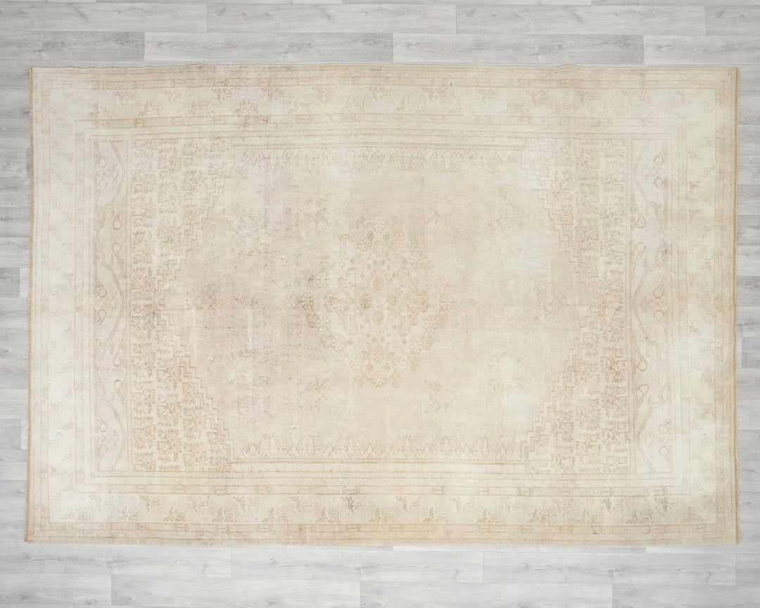 Multicolor Turkish Oushak Rug 5'11" x 9'9" Hand-Knotted | No. VR10234