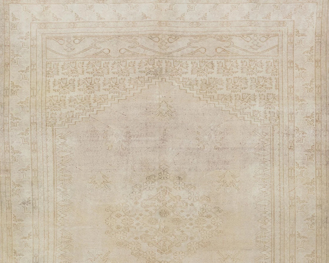 Multicolor Turkish Oushak Rug 5'11" x 9'9" Hand-Knotted | No. VR10234