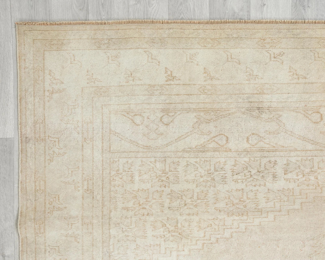 Multicolor Turkish Oushak Rug 5'11" x 9'9" Hand-Knotted | No. VR10234