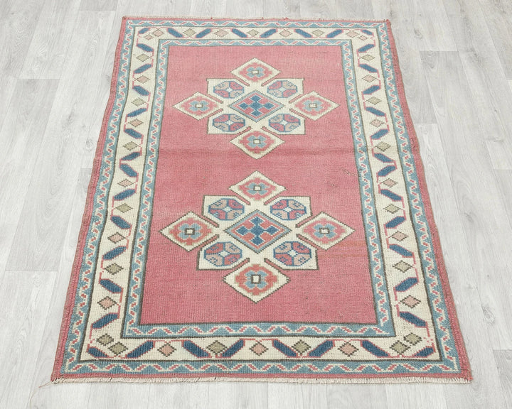 Multicolor Turkish Oushak Rug 2'11" x 4' Hand-Knotted | No. VR10272