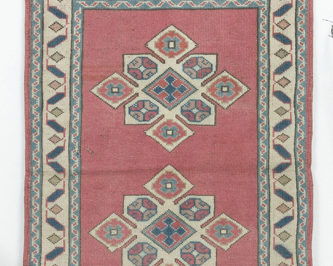 Multicolor Turkish Oushak Rug 2'11" x 4' Hand-Knotted | No. VR10272