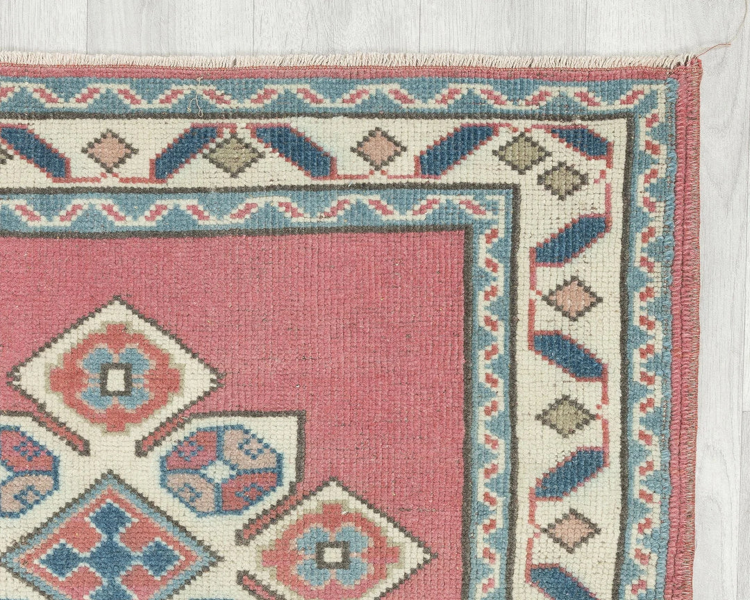 Multicolor Turkish Oushak Rug 2'11" x 4' Hand-Knotted | No. VR10272