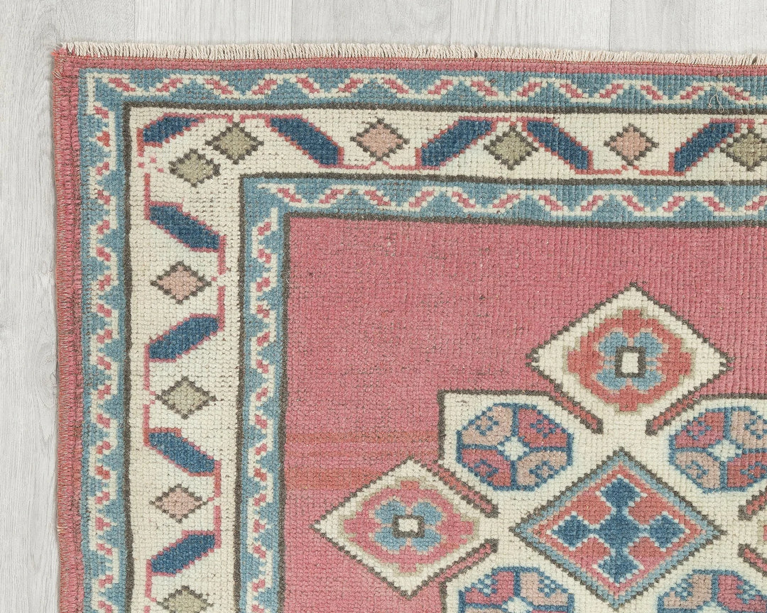 Multicolor Turkish Oushak Rug 2'11" x 4' Hand-Knotted | No. VR10272