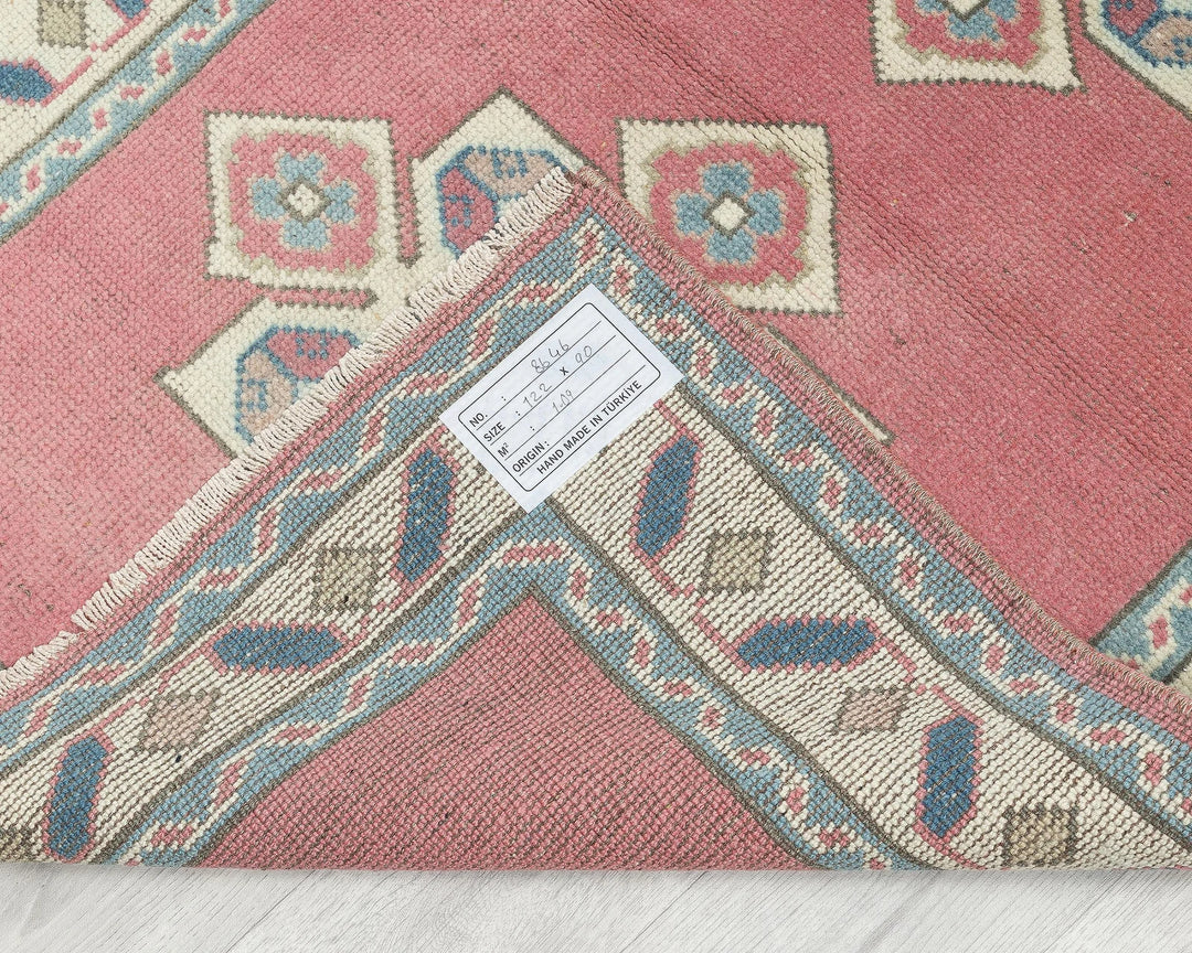 Multicolor Turkish Oushak Rug 2'11" x 4' Hand-Knotted | No. VR10272
