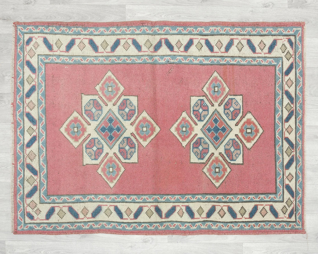 Multicolor Turkish Oushak Rug 2'11" x 4' Hand-Knotted | No. VR10272