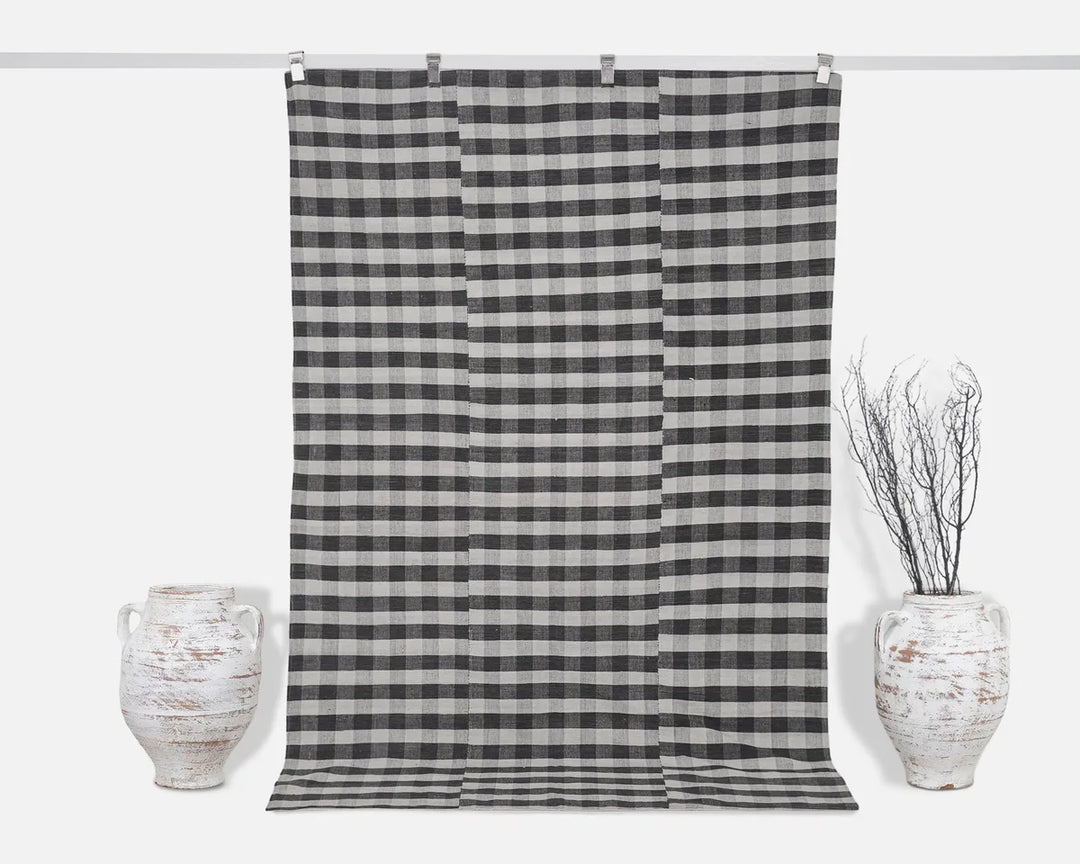 Black Turkish Kilim Rug 5' x 7' 7" Flat-Weave | No. VR10309