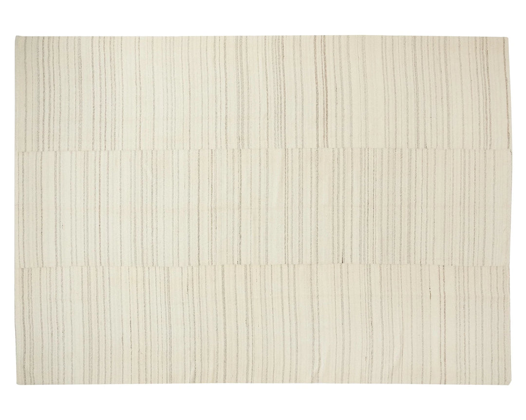 Beige Turkish Kilim Rug 9' 6" x 12' 10" Flat-Weave view 9