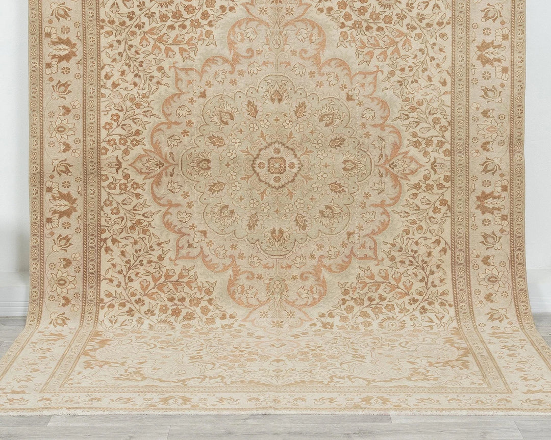 Multicolor Turkish Oushak Rug 6' 2" x 9' 6" Hand-Knotted | No. VR10464