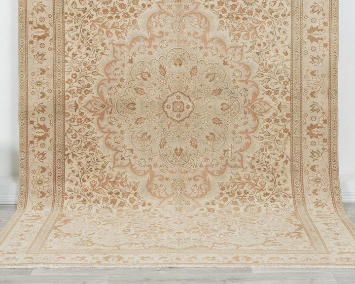 Multicolor Turkish Oushak Rug 6' 2" x 9' 6" Hand-Knotted | No. VR10464