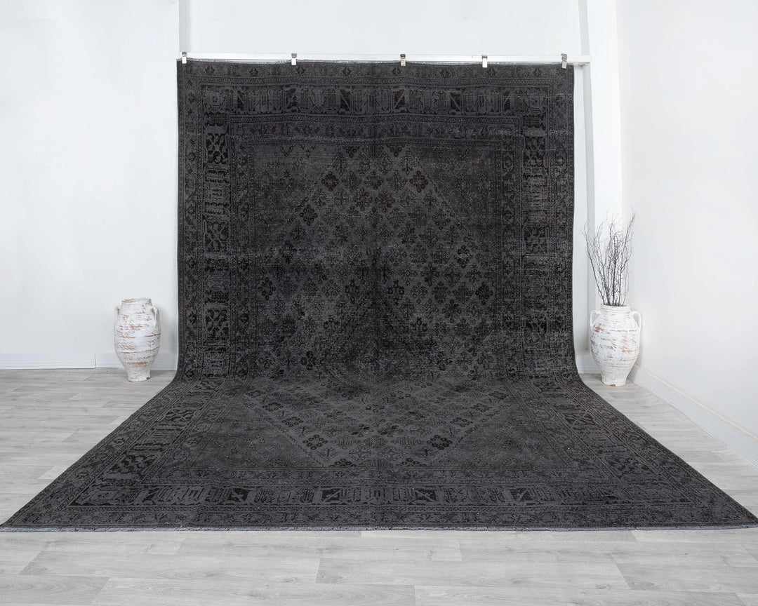 Gray Oushak Rug 9' 6" x 12' 7" | No. VR10499