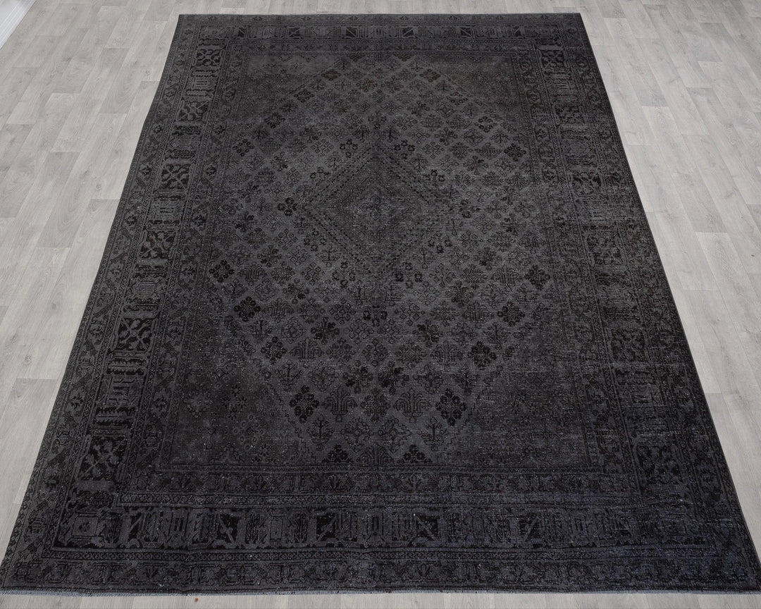 Gray Oushak Rug 9' 6" x 12' 7" | No. VR10499