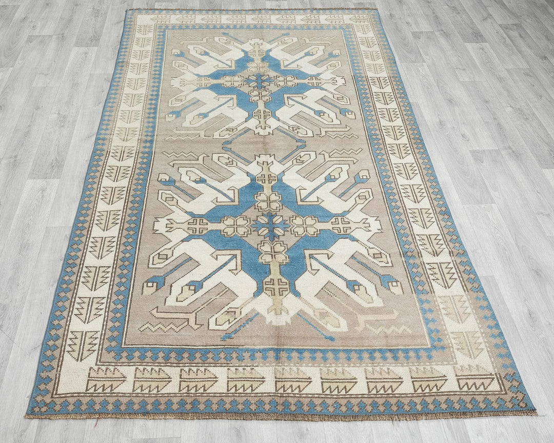 Multicolor Turkish Oushak Rug 8' 4" x 6' 5" Hand-Knotted | No. VR10531