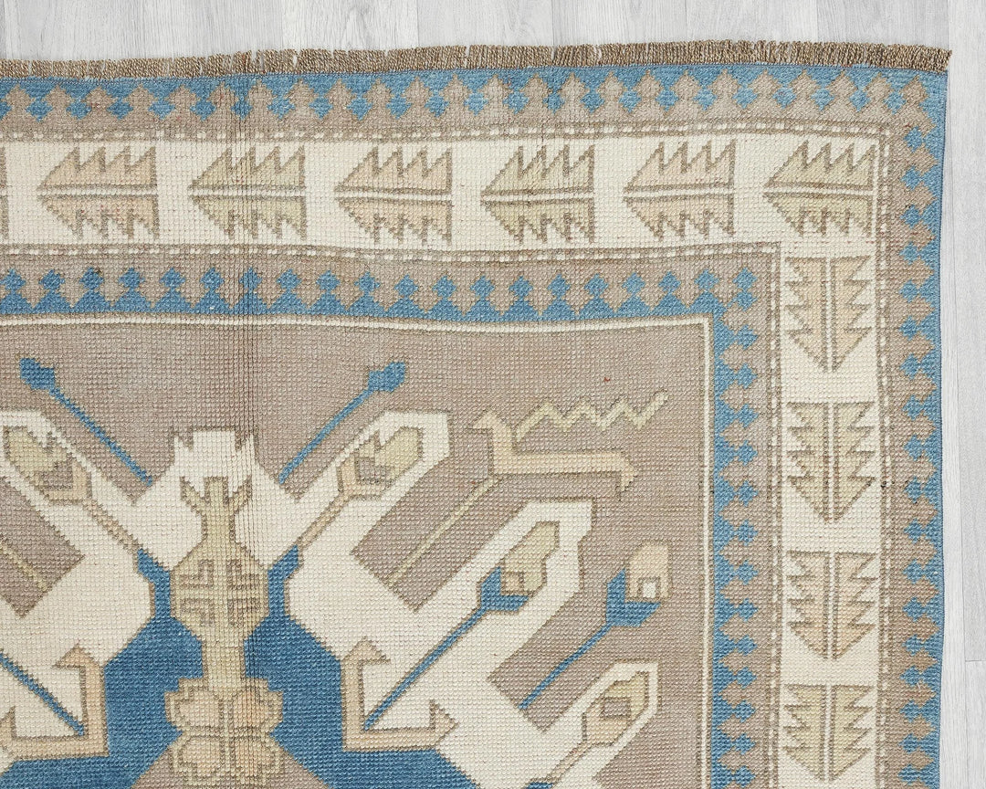 Multicolor Turkish Oushak Rug 8' 4" x 6' 5" Hand-Knotted | No. VR10531