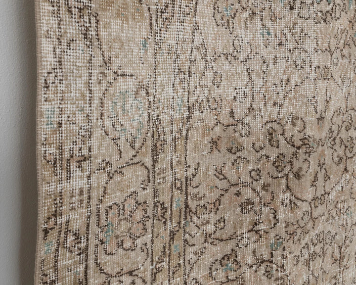 Multicolor Turkish Oushak Rug 6'6" x 9'2" Hand-Knotted | No. VR10535