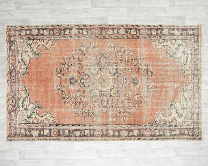 Multicolor Turkish Oushak Rug 5' x 8' 4" Hand-Knotted | No. VR10632