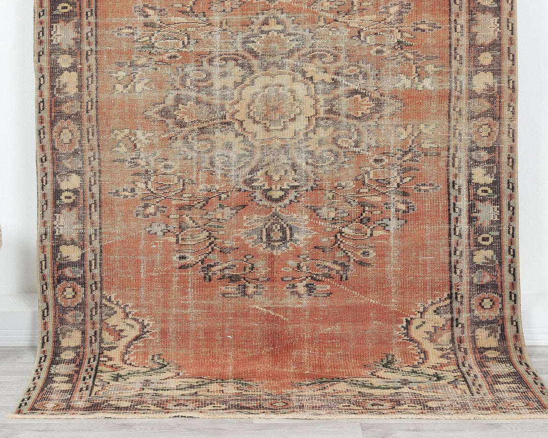 Multicolor Turkish Oushak Rug 5' x 8' 4" Hand-Knotted | No. VR10632
