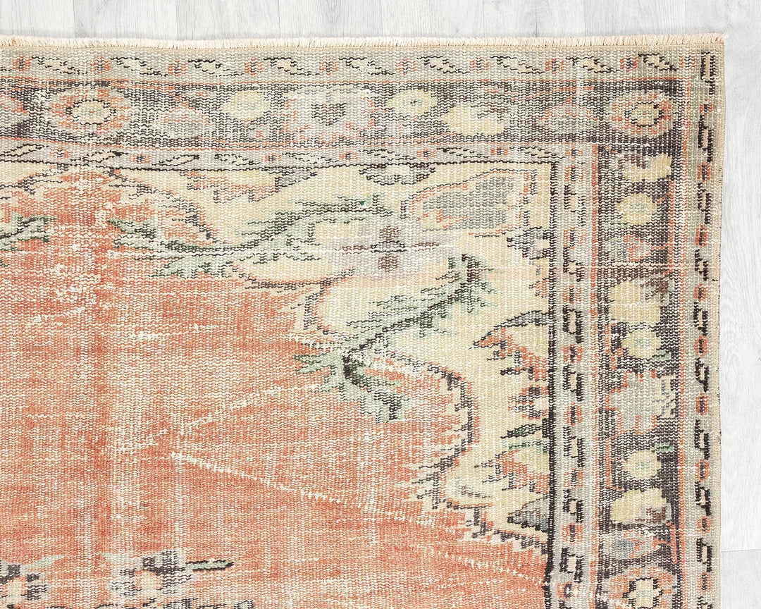 Multicolor Turkish Oushak Rug 5' x 8' 4" Hand-Knotted | No. VR10632