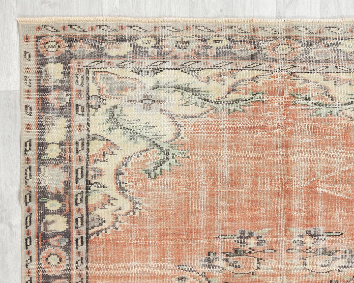 Multicolor Turkish Oushak Rug 5' x 8' 4" Hand-Knotted | No. VR10632
