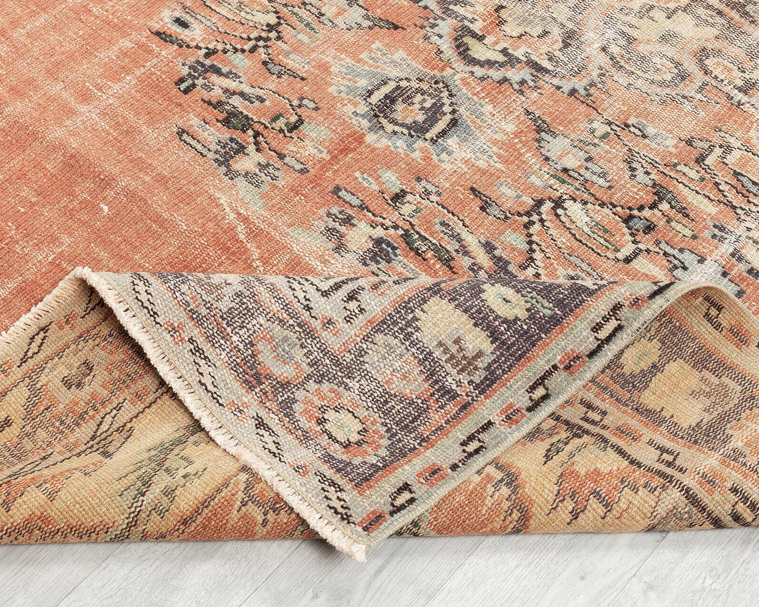 Multicolor Turkish Oushak Rug 5' x 8' 4" Hand-Knotted | No. VR10632
