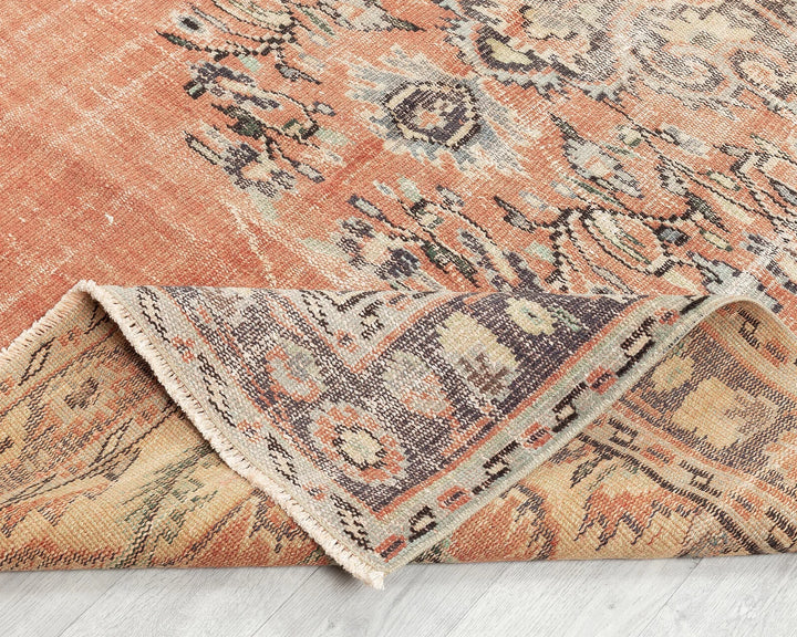 Multicolor Turkish Oushak Rug 5' x 8' 4" Hand-Knotted | No. VR10632
