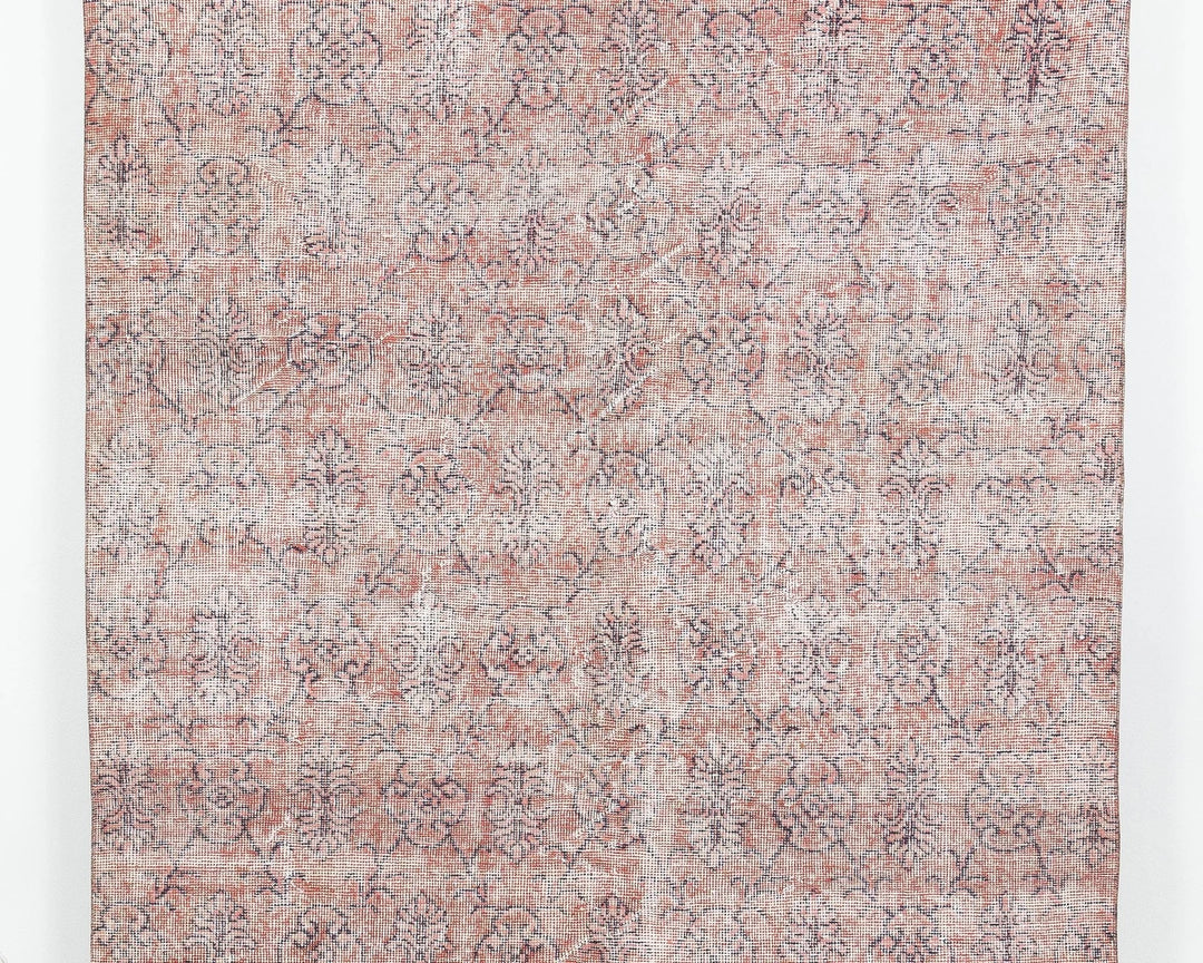 Red Turkish Oushak Rug 5' 4" x 8' 8" Hand-Knotted | No. VR10730