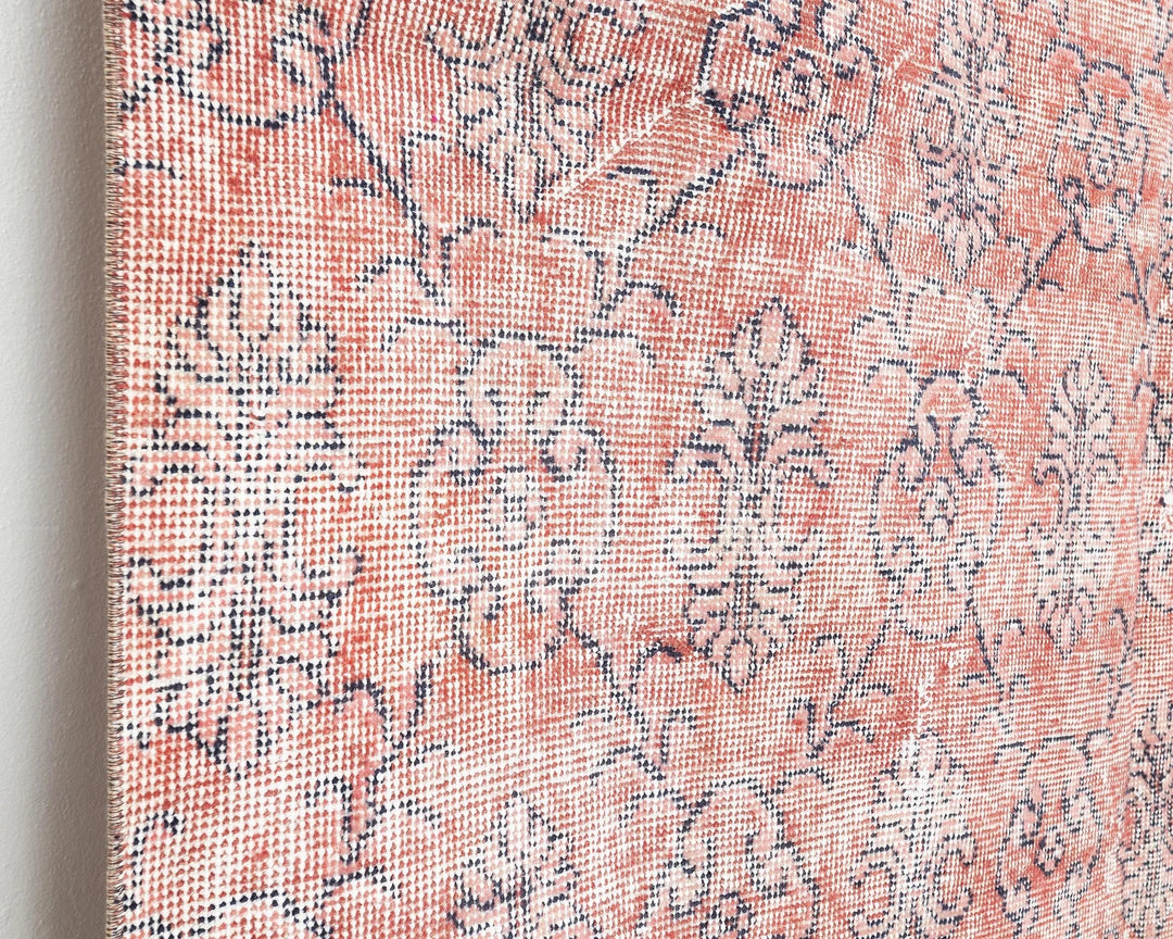 Red Turkish Oushak Rug 5' 4" x 8' 8" Hand-Knotted | No. VR10730
