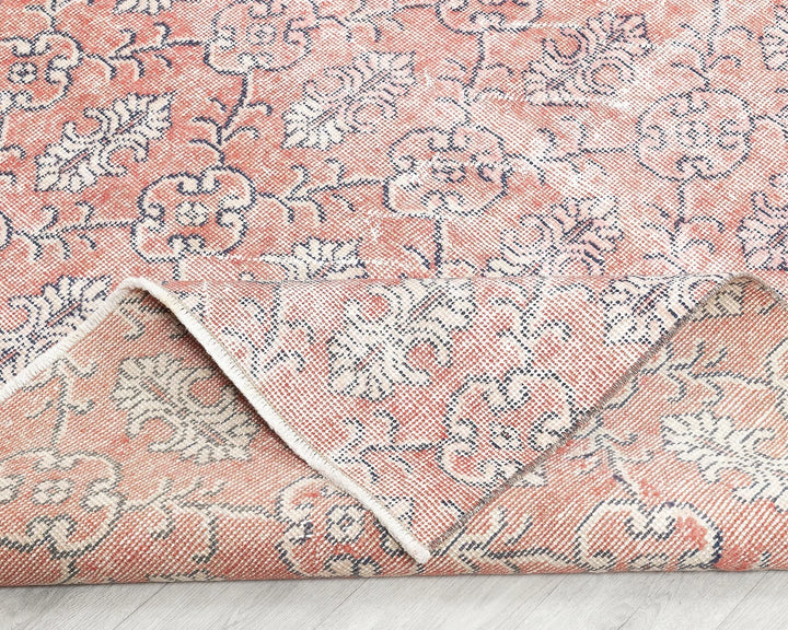 Red Turkish Oushak Rug 5' 4" x 8' 8" Hand-Knotted | No. VR10730