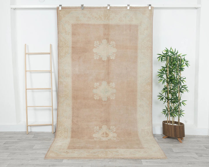 Multicolor Turkish Oushak Rug 5' 3" x 9' 2" Hand-Knotted | No. VR10879
