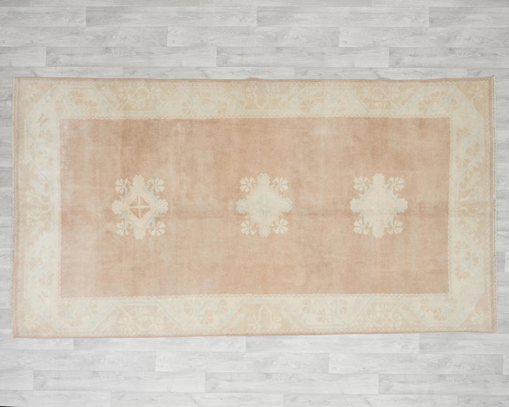 Multicolor Turkish Oushak Rug 5' 3" x 9' 2" Hand-Knotted | No. VR10879