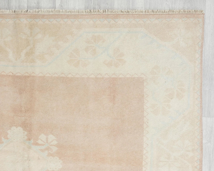 Multicolor Turkish Oushak Rug 5' 3" x 9' 2" Hand-Knotted | No. VR10879