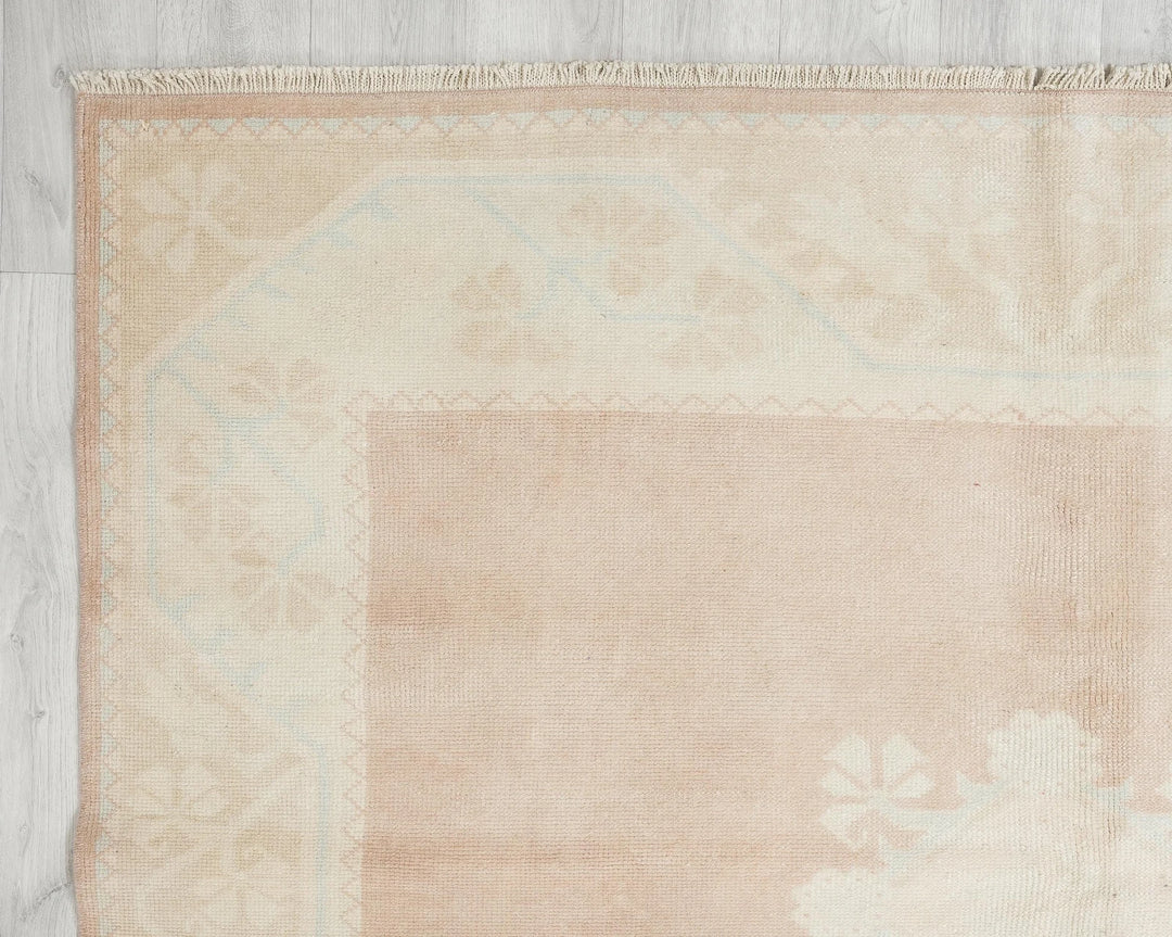 Multicolor Turkish Oushak Rug 5' 3" x 9' 2" Hand-Knotted | No. VR10879