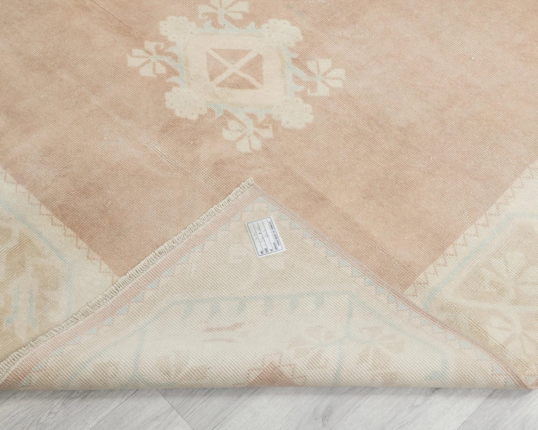 Multicolor Turkish Oushak Rug 5' 3" x 9' 2" Hand-Knotted | No. VR10879