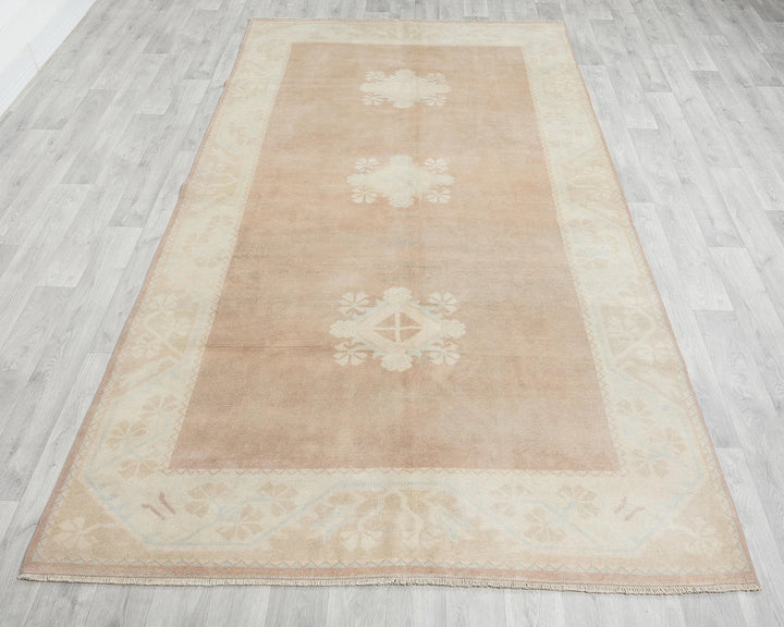 Multicolor Turkish Oushak Rug 5' 3" x 9' 2" Hand-Knotted | No. VR10879